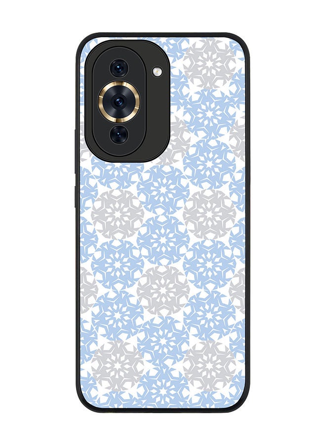 Rugged Black edge case for Huawei nova 10 Pro Slim fit Soft Case Flexible Rubber Edges Anti Drop TPU Gel Thin Cover - Frozen Snowflakes