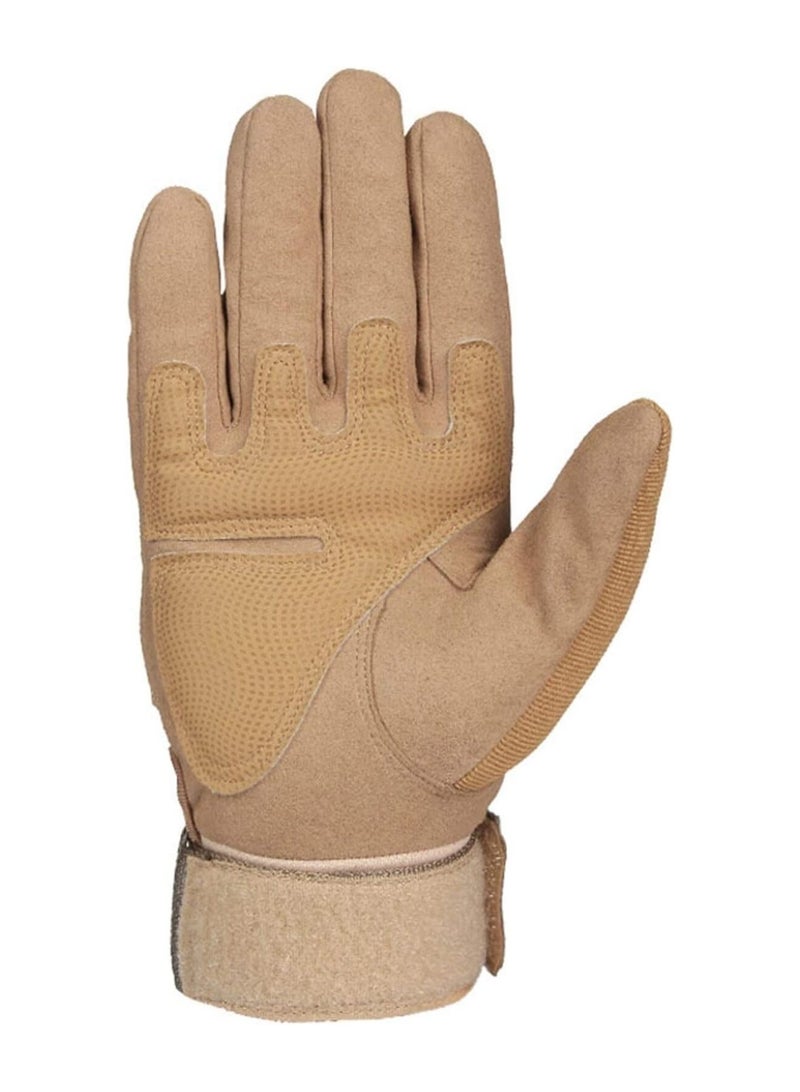 Generic Motorcycle and Cycle Gloves, Full Finger Touchscreen For Riding Hiking Climbing Training (Size-XL) Color-Brown - Image 5