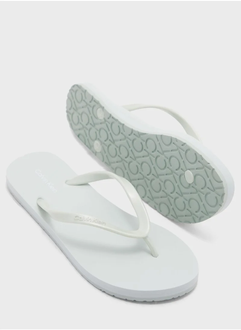 CALVIN KLEIN Logo Detailed Flip Flops