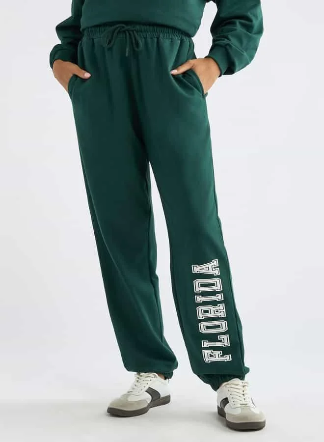 Splash FAV Printed Long Sleeves Sweatshirt and Joggers Set