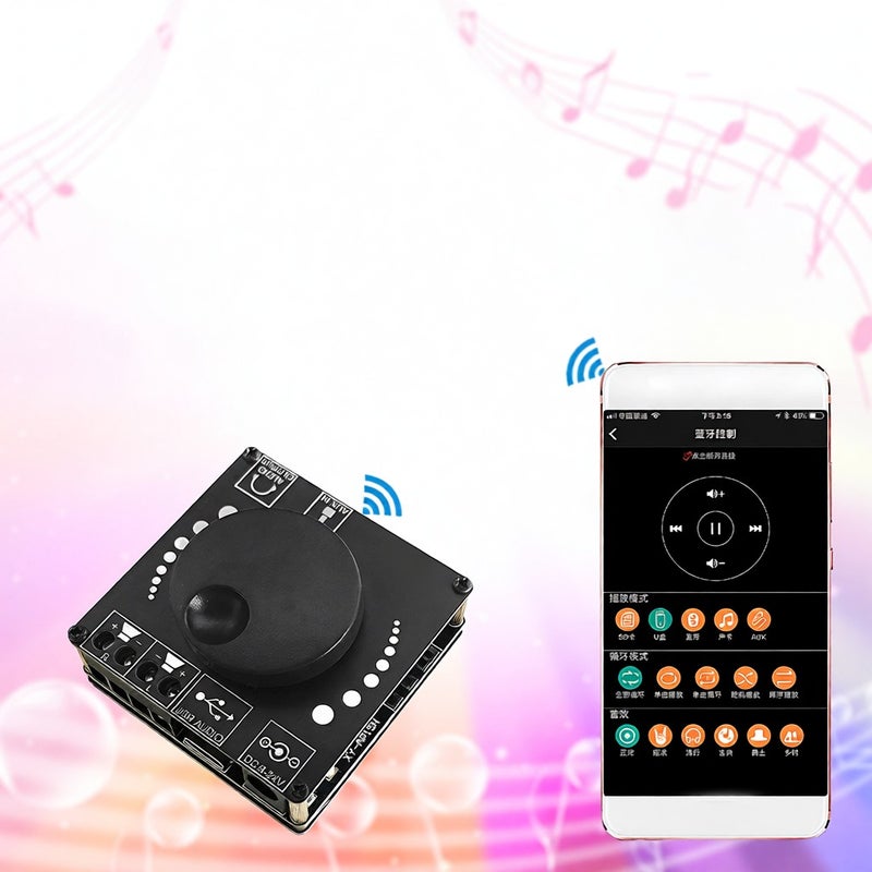 Mini 20W+20W BT 5.0 Wireless Audio Digital Power Amplifier Mobilephone Control Stereo Board Amp Dual Channel Amplificador - Image 4