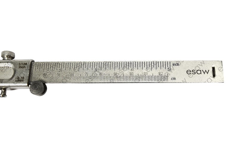 ESAW Vernier Caliper with Fine Wheel Measurement (Economic) 125mm/ 12.5cm/ 5inches, Inside, Outside and Depth Jaws for Measurement of Any Objects - Image 4