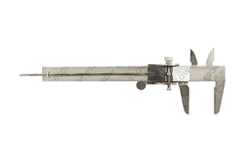 ESAW Vernier Caliper with Fine Wheel Measurement (Economic) 125mm/ 12.5cm/ 5inches, Inside, Outside and Depth Jaws for Measurement of Any Objects - Image 3