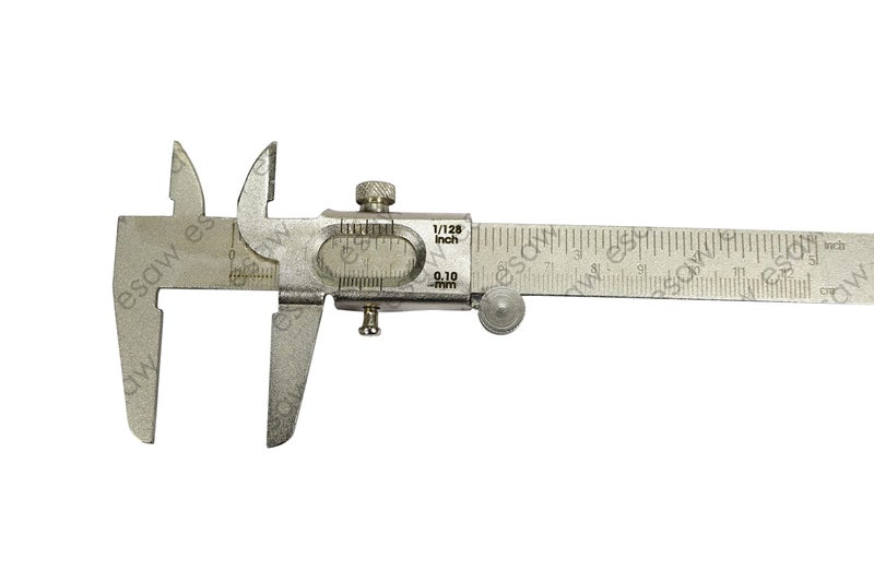 ESAW Vernier Caliper with Fine Wheel Measurement (Economic) 125mm/ 12.5cm/ 5inches, Inside, Outside and Depth Jaws for Measurement of Any Objects - Image 2