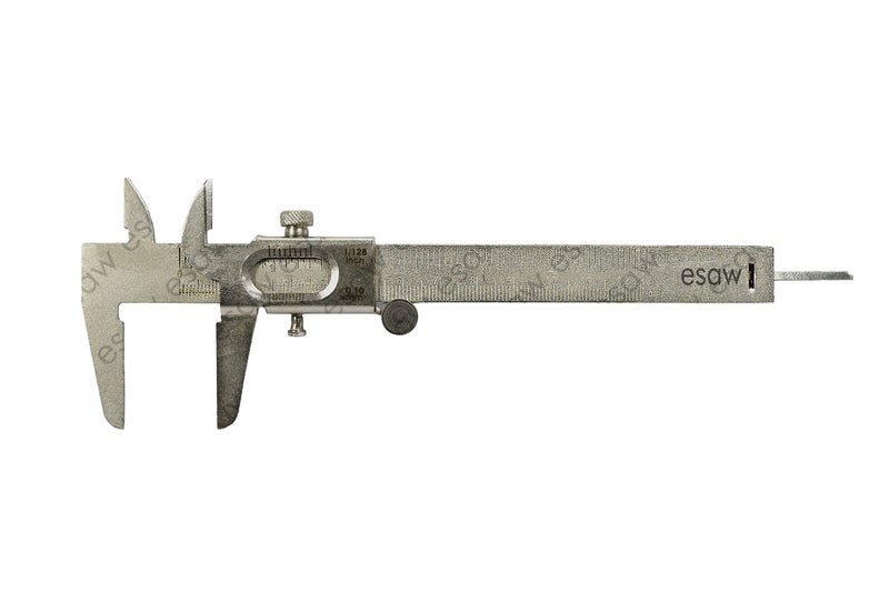 ESAW Vernier Caliper with Fine Wheel Measurement (Economic) 125mm/ 12.5cm/ 5inches, Inside, Outside and Depth Jaws for Measurement of Any Objects - Image 1