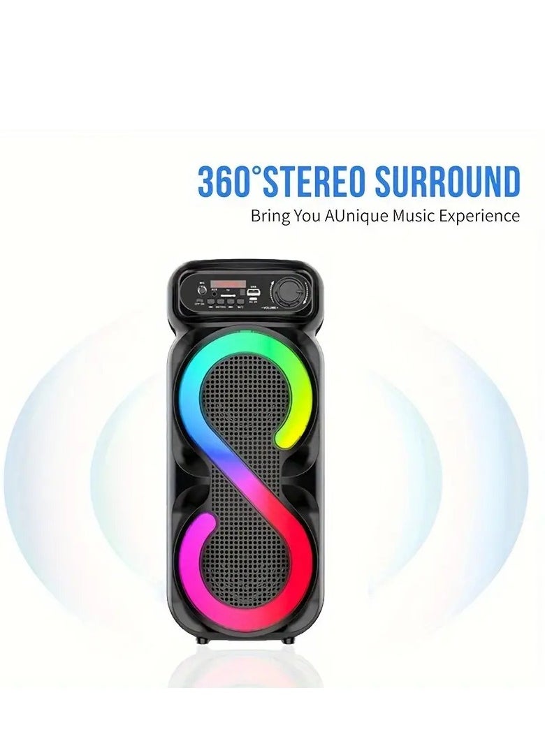 singe - Wireless Bluetooth Speaker, Stereo Sound, FM Radio, TF Memory, USB Input, Mic Input rechargeable - Image 1