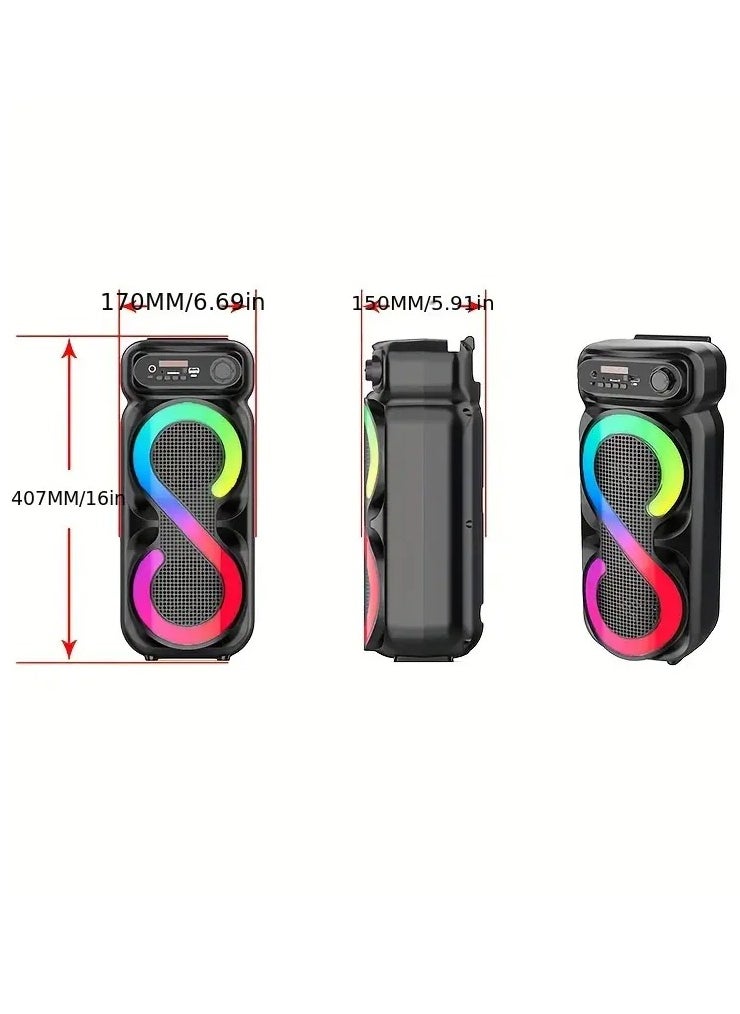 singe - Wireless Bluetooth Speaker, Stereo Sound, FM Radio, TF Memory, USB Input, Mic Input rechargeable - Image 1
