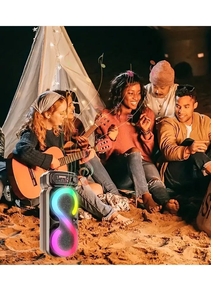 singe - Wireless Bluetooth Speaker, Stereo Sound, FM Radio, TF Memory, USB Input, Mic Input rechargeable - Image 1