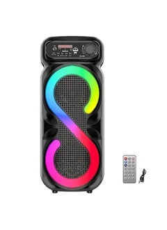 Wireless Bluetooth Speaker, Stereo Sound, FM Radio, TF Memory, USB Input, Mic Input rechargeable
