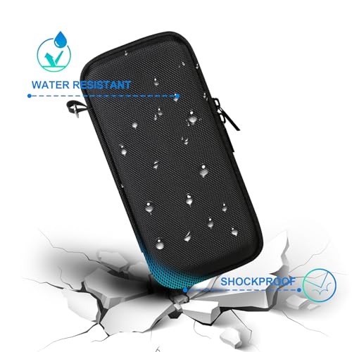 BOVKE Carrying Case for Garmin GPSMAP 64sx/66i/67/67i/66sr/66s/65s/78sc, Garmin inReach Explorer+ Hiking Handheld GPS and Satellite Communicator, Mesh Bag fit USB Cable and Accessories, Black+Black - Image 5