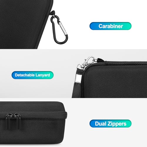 BOVKE Carrying Case for Garmin GPSMAP 64sx/66i/67/67i/66sr/66s/65s/78sc, Garmin inReach Explorer+ Hiking Handheld GPS and Satellite Communicator, Mesh Bag fit USB Cable and Accessories, Black+Black - Image 4