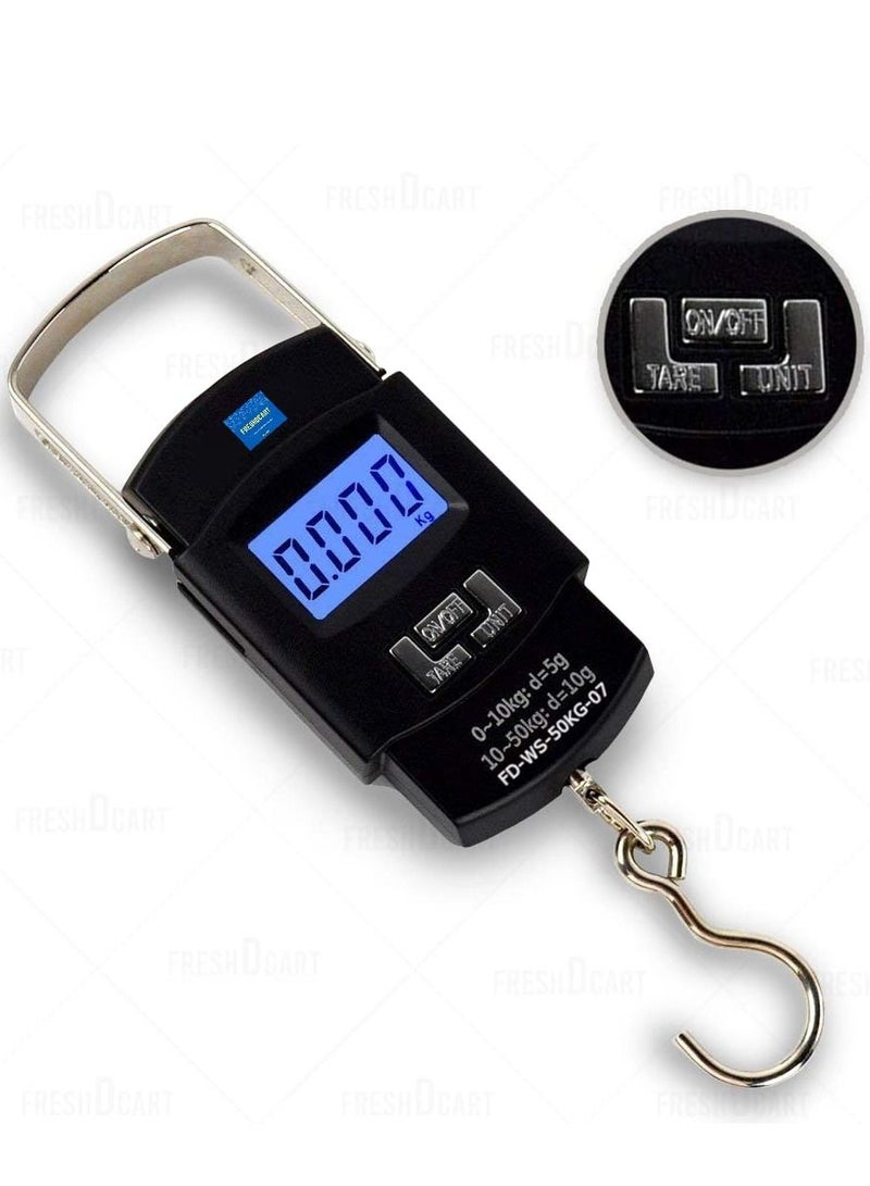 Heavy Duty Portable Hook Weighing Machine Digital Type Manual Weight Scale for Home, Kitchen, Traveling  - Image 1