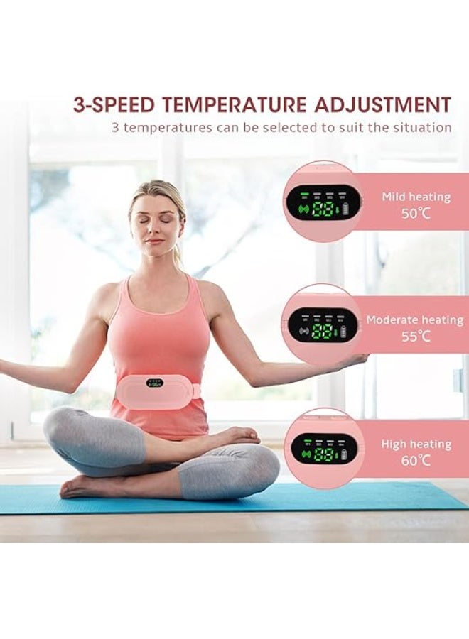 Cordless Menstrual Heating Pad & Massage Belt - Soothing Heat and Vibration for Abdominal Pain Relief - Practical & Easy-to-Use for Daily Comfort - Image 4