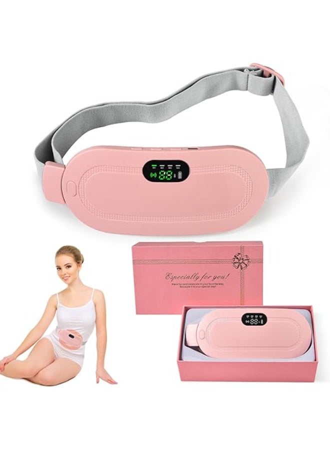 Cordless Menstrual Heating Pad & Massage Belt - Soothing Heat and Vibration for Abdominal Pain Relief - Practical & Easy-to-Use for Daily Comfort - Image 1
