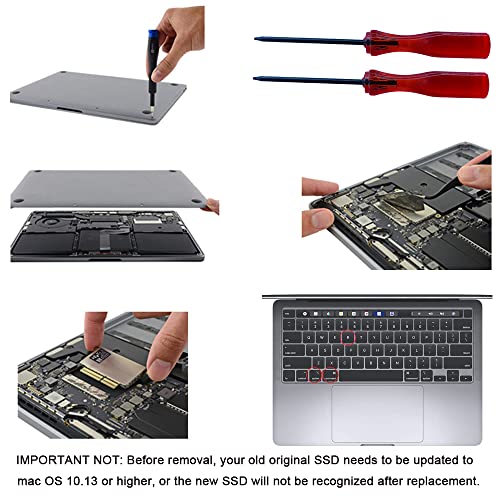 THREE COLOUR DOGFISH Dogfish 1TB SSD for MacBook NVMe PCIe Gen3x4 M.2, Internal Solid State Drive Upgrade for MacBook Pro A1708 (2016-2017) - Image 5