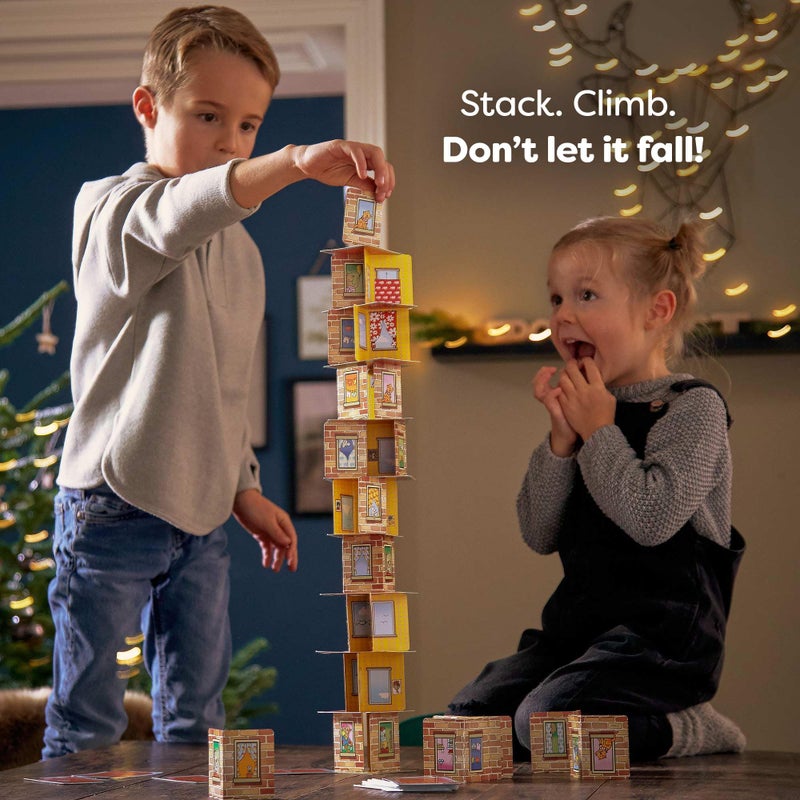 HABA لعبة هابا رينو هيرو - ألعاب ورقية للأطفال، مثالية للأعمار من 5 سنوات وما فوق - مغامرة لعبة رينو هيرو البطولية لتكديس الورق - فائزة بثلاث جوائز - Image 3