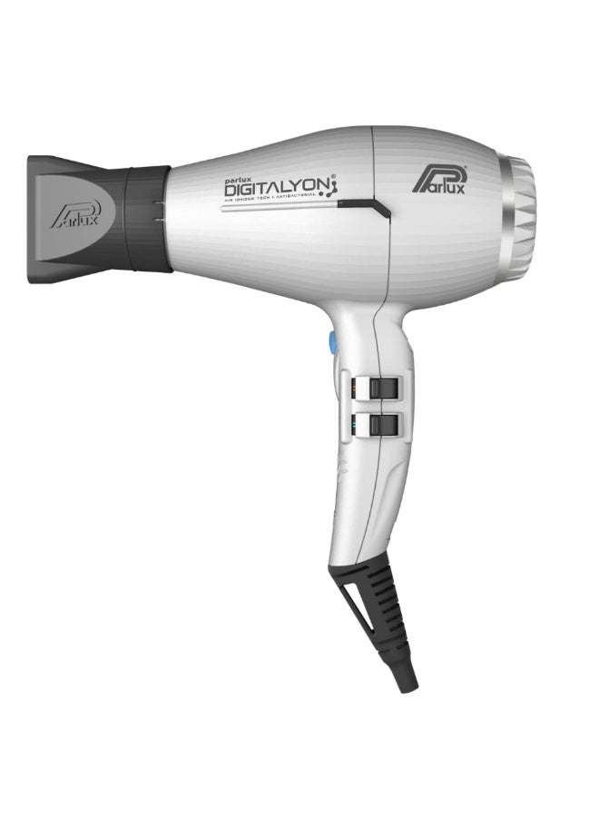 Parlux DIGITALYON Hair Dryer Air Ionizer Tech [European Plug 220V] Silver 1unit - Image 1