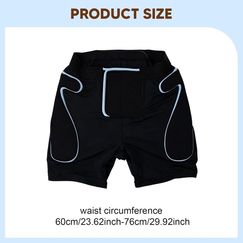 Generic Protective Padded Shorts for Skating Hip Butt Tailbone Pad Reinforced Suitable for Skiing Snowboarding Men Women Adults - Image 3