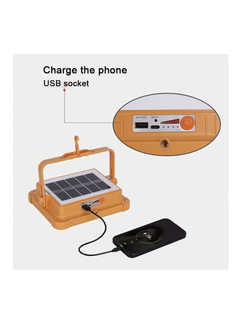 Solar Emergency Lighting, Three-Color Automatic Charging, Outdoor Waterproof Camping Lights, Portable Household Mobile Solar Lights - Image 5