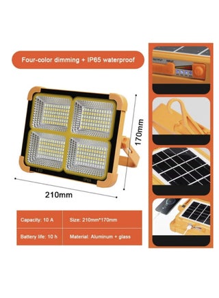 Solar Emergency Lighting, Three-Color Automatic Charging, Outdoor Waterproof Camping Lights, Portable Household Mobile Solar Lights - view 2