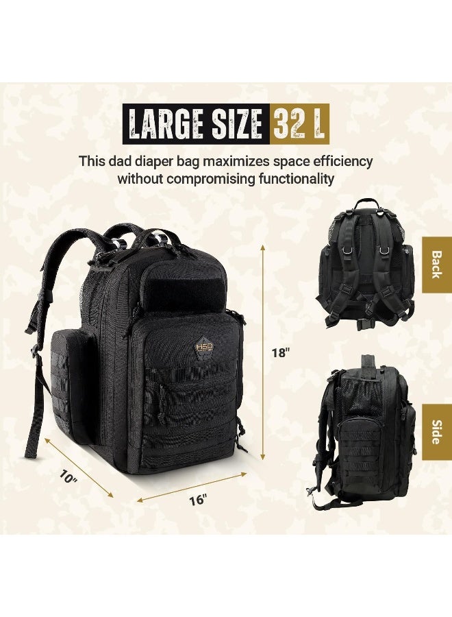 HighSpeedDaddy HSD Diaper Bag Backpack + Changing Pad - Image 2