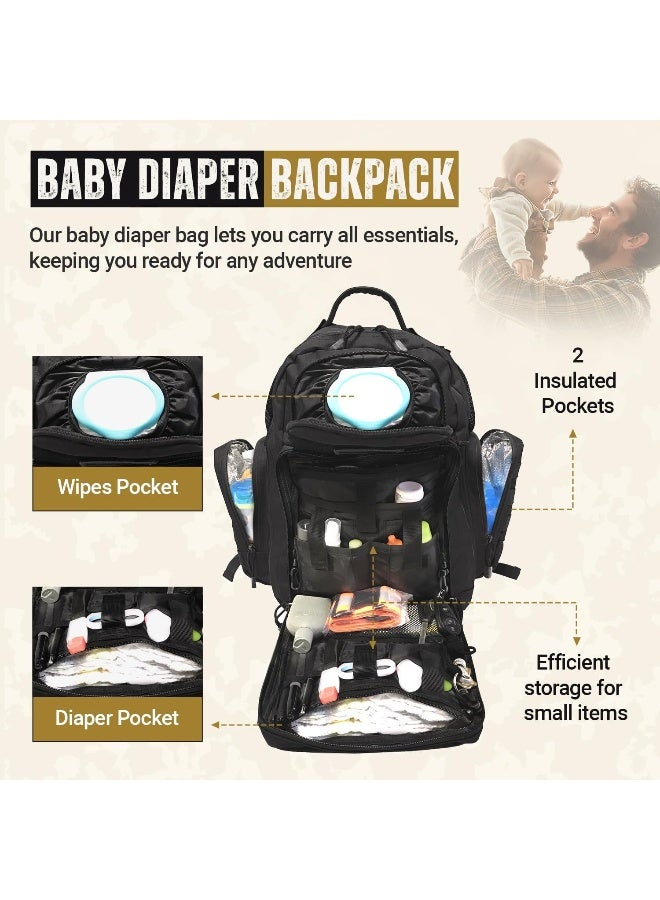 HighSpeedDaddy HSD Diaper Bag Backpack + Changing Pad - Image 3