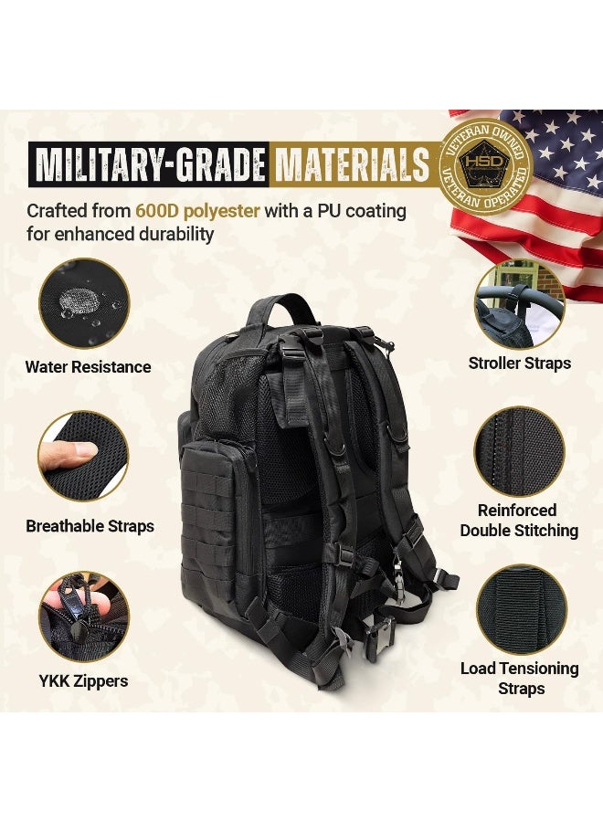 HighSpeedDaddy HSD Diaper Bag Backpack + Changing Pad - Image 4