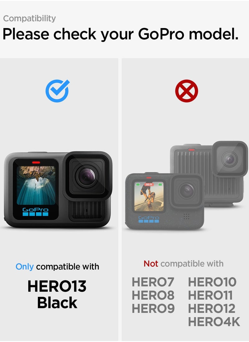 Spigen - GLAStR Slim for GoPro Hero 13 Black Screen Protector [MULTI PACK] Premium Tempered Glass & FILM [2 Pack Front Screen + 2 Pack Camera Lens + 2 Pack Back Screen Protectors] - Image 1