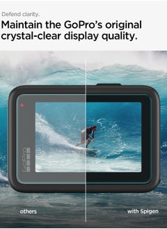 Spigen GLAStR Slim for GoPro Hero 13 Black Screen Protector [MULTI PACK] Premium Tempered Glass & FILM [2 Pack Front Screen + 2 Pack Camera Lens + 2 Pack Back Screen Protectors]  - Image 5