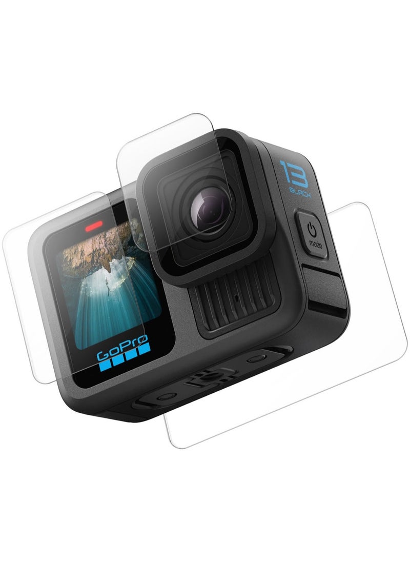 Spigen - GLAStR Slim for GoPro Hero 13 Black Screen Protector [MULTI PACK] Premium Tempered Glass & FILM [2 Pack Front Screen + 2 Pack Camera Lens + 2 Pack Back Screen Protectors] - Image 1