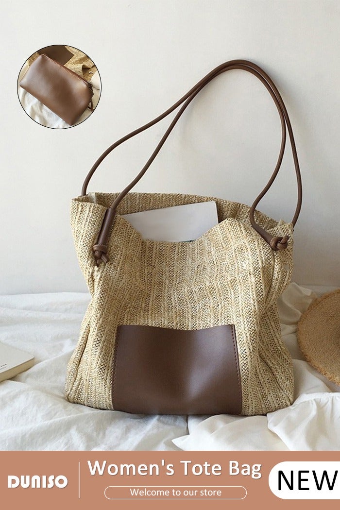 DUNISO Women's Tote Bag Handbag For Women Large Capacity Crossbody Bag Fashionable Travel Large Capacity Shoulder Bag For Ladies Girls College Students - Image 1