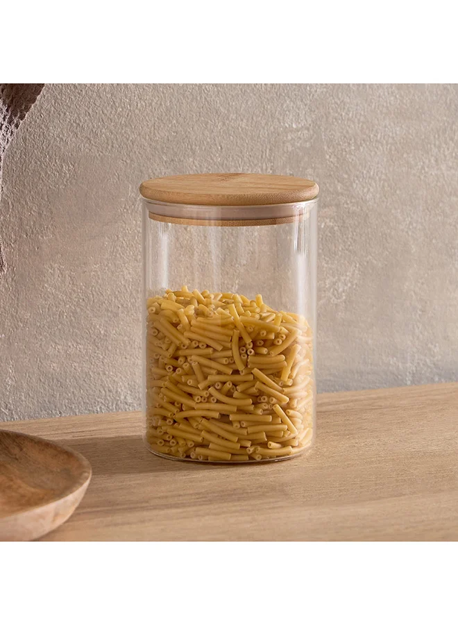 Home Box La Natura Borosilicate Glass Jar 1.15 L