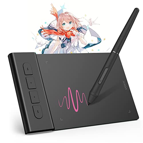 VEIKK VK430 Drawing Tablet 4x3 inch OSU Tablet, Portable Computer Graphics Tablets with 4 Shortcut Keys 8192 Levels Battery-Free Stylus Pen, Compatible with Mac/Windows/Android/Linux - Image 1