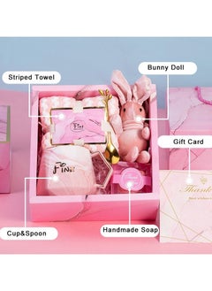 bbet Ramadan Gifts Basket for Women,Birthday Gifts for Women,Spa Gift Set for Women Mom Sister Girls Ladies  - Image 2