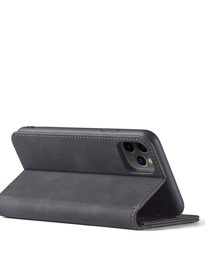 Loquat Suitable For iPhone Solid Color Flip Magnetic Leather Case - Image 2