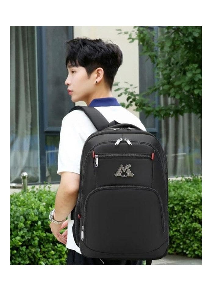 QSHOP Laptop Backpack with Safety Guard to Protect Your Belongings, Multiple Zippers for Storage, Padded Hand Grip, Padded Shoulder to Reduce Pressure, USB Output for On-the-Go Charging  - Image 4