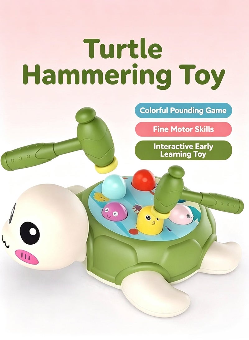 Jamal Turtle Hammering Toy, Kids Pounding Game with Colorful Balls, Early Learning Educational Toy for Boys & Girls - Image 3