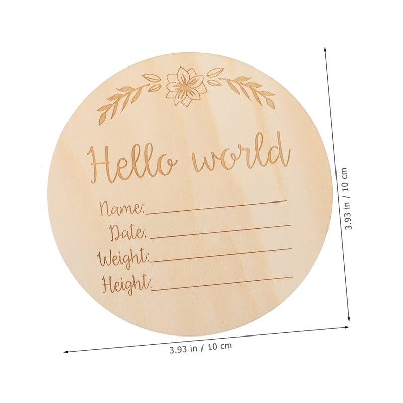 13 Pcs Wooden Milestone Cards For Newborn Photography Month To Month Photo Props Pregnancy Announcement - Image 3