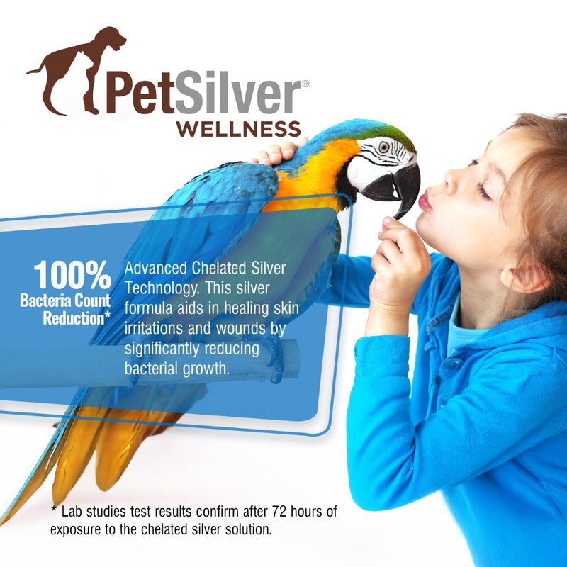 PetSilver Chicken Wound Spray for Chickens & Birds - Patented Silver Solution - Silver Spray for Wounds, Pecking Sores, Bumblefoot, Cuts, Burns, & Skin Irritations - Chicken Care - USA Made - 12 fl oz - Image 4