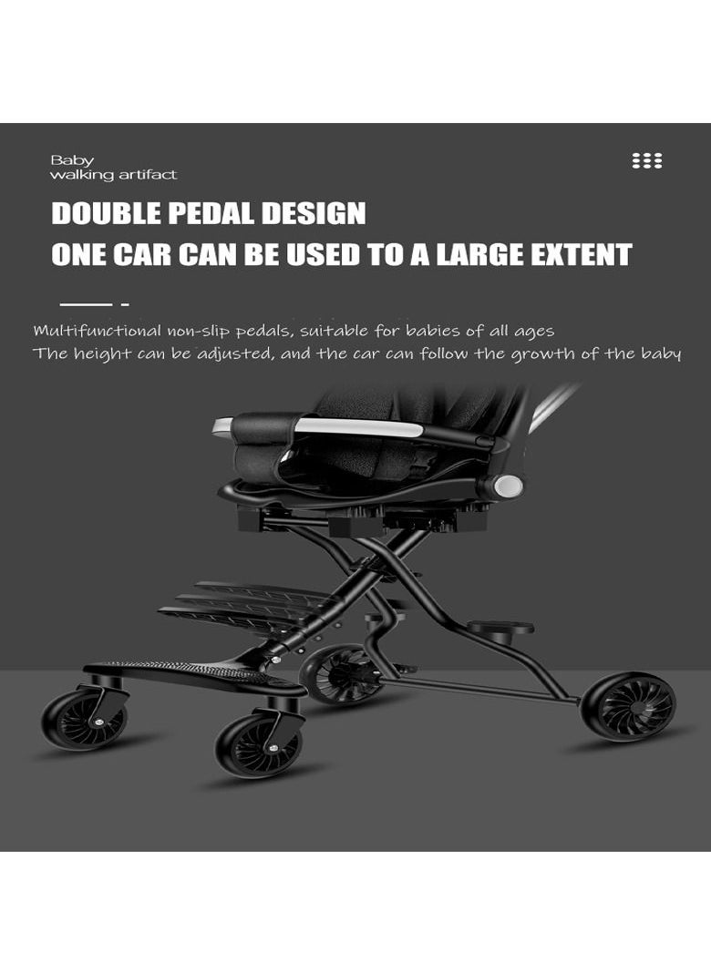 Generic Baby Portable Stroller Adjustable Baby Single Stroller With Storage Basket, Easy To Fold, and Compact Design  - Image 5