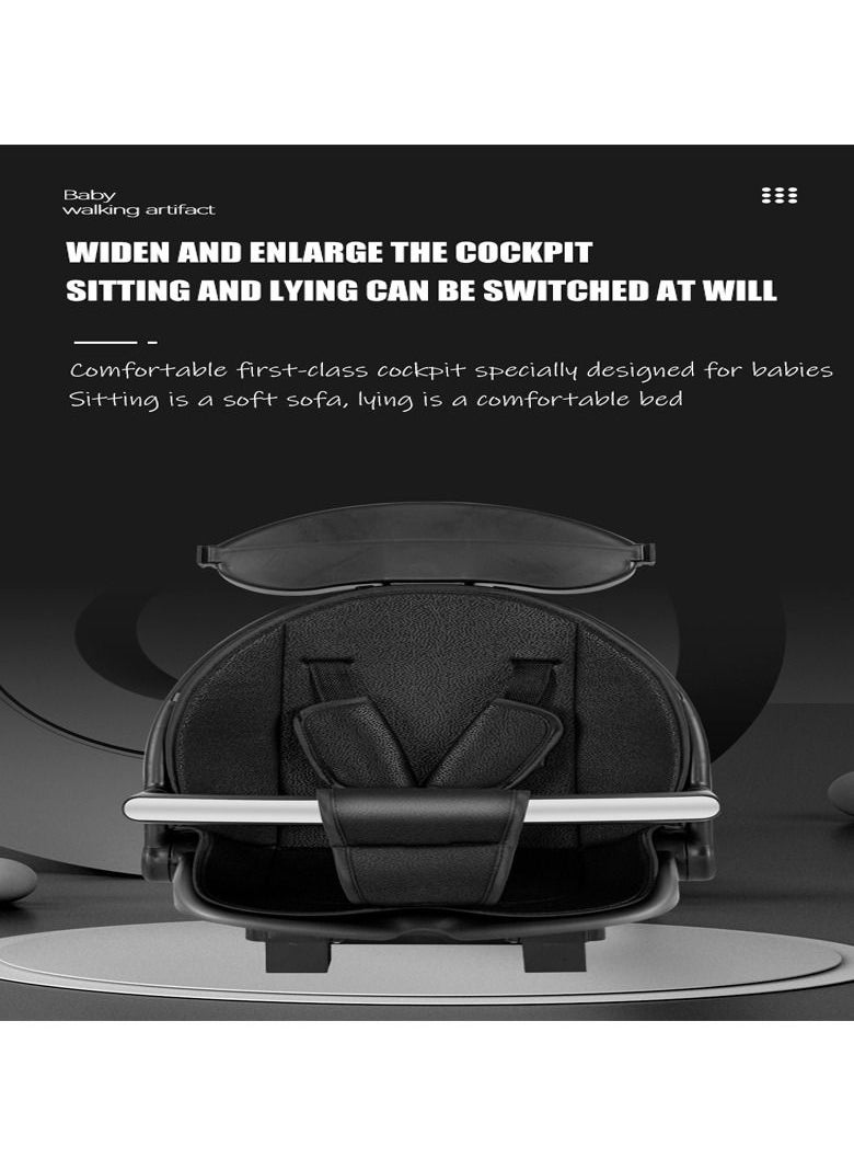 Generic - Baby Portable Stroller Adjustable Baby Single Stroller With Storage Basket, Easy To Fold, and Compact Design - Image 1