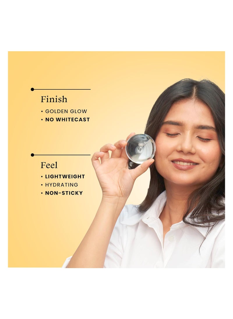 foxtale - FoxTale Vitamin C & Niacinamide Glow Sunscreen Spf 50 Pa++++, Lightweight, Fast Absorbing, Uva And Uvb Filters, Prevents Tanning, No White Cast, Non-Greasy, For Men&Women, All Skin Types - 50 Ml - Image 1