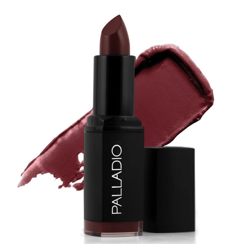 Palladio Herbal Matte Lipstick, Creamy and Full Coverage Long Lasting Matte Lipstick, Plum Majesty - Image 1