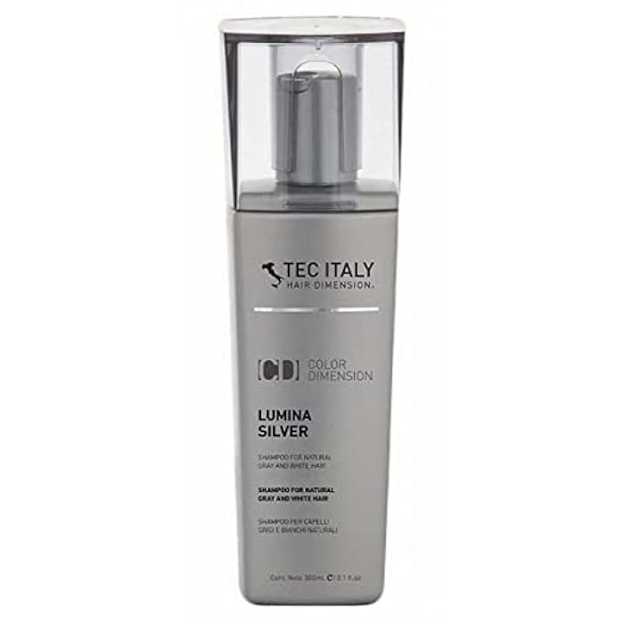 Tec Italy Lumina Silver Shampoo for Natural Gray and White Hair 10.1 oz (Pack of 2) - Image 2
