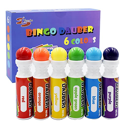 Yuanhe Bingo Daubers Dot Markers Mixed Colors Set of 6 Pack - Image 1