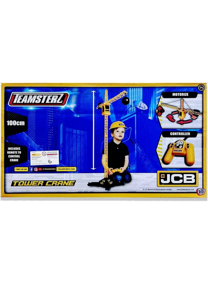 D-power - Teamsterz JCB Remote Control Crane Tower 100cm | Battery Operated The crane tower requires 3 x AA batteries (not included) | Elevate your child's playtime with the JCB Remote Control Crane Tower | Suitable Ages 3 + - Image 4