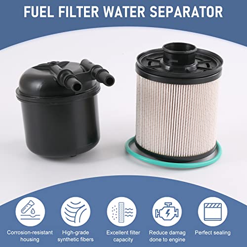 DICMIC Fuel Filter Water Separator Compatible with 2011-2016 Ford F250 F350 F450 F550 Super Duty 6.7L V8 Diesel Engine Replace# FD-4615, BC3Z-9N184-B - Image 2