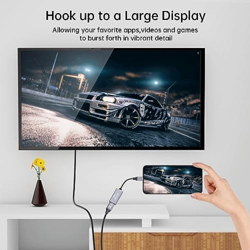 Adapter 8K@60Hz 4K120hz, Type-C to HDMI Female Adapter 1080P 4K - Image 3