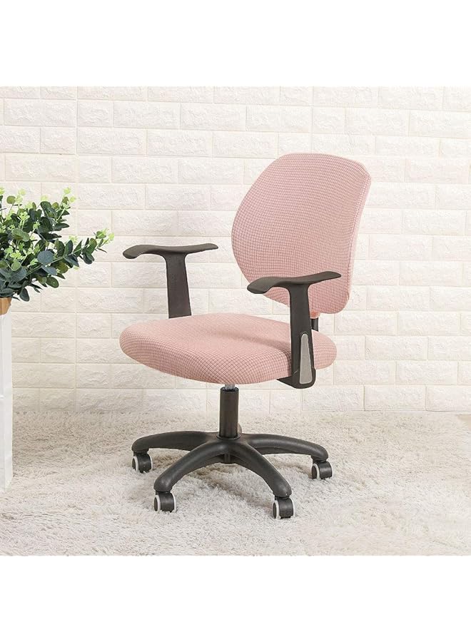 إيروريكس غطاء كرسي مكتب، زوج واحد من أغطية مسند الذراعين المصنوعة من البوليستر المرن القابل للإزالة والمريح، واقي كرسي بذراعين مقاوم للماء، أغطية جاكار مطاطية لكرسي الكمبيوتر المكتبي - Image 3