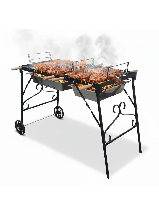 فوتا جريلز - فوتا شوايه فحم حدائق مزدوجه - كبيره ثلاث مستويات حراره - نظتم تدوير الهواء - Image 1